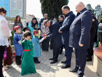 Samuxda Novruz bayramı münasibətilə ümumrayon tədbiri keçirilib.