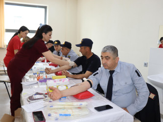 Samux Rayon Mərkəzi Xəstəxanasında qanvermə aksiyası keçirilib.