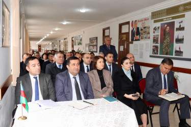 Samux Rayon İcra Hakimiyyətinin başçısı Firdovsi Əliyev rayonun Zazalı kənd tam orta məktəbinin binasında kənd sakinləri ilə səyyar görüş keçirib.