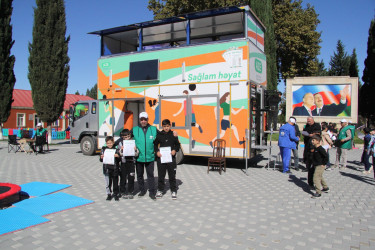 “Səyyar Sağlam Həyat” layihəsi Samux Parkında da keçirilib.