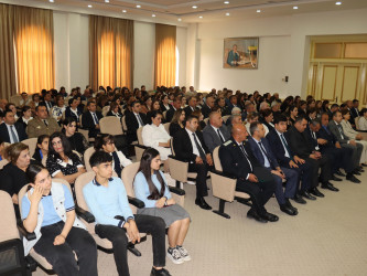 Samuxda Ümummilli Lider Heydər Əliyevin anadan olmasının 102-ci ildönümü qeyd olunub