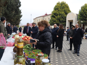 Samuxda Novruz bayramı ilə əlaqədar kənd təsərrüfatı məhsullarının satış yarmarkası keçirilib
