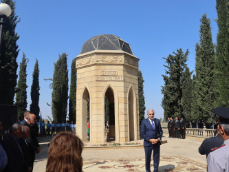 Samux rayonunda “27 sentyabr - Anım Günü” ilə bağlı Samux Şəhidlər Kompleksi önündə tədbir keçirildi.