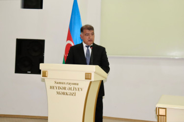 Samuxda “Zəfərimizin ilk qığılcımı Aprel döyüşləri” adlı tədbir keçirilib.