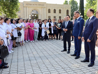 Samux rayonunda “17 İyun - Səhiyyə İşçilərinin Peşə Bayramı Günü” münasibətilə tədbir keçirilib