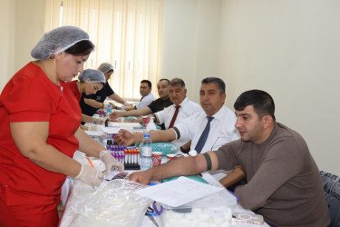 Samux rayonunda “Talassemiyasız həyat naminə” proqram layihəsi çərçivəsində qanvermə aksiyası keçirilib.