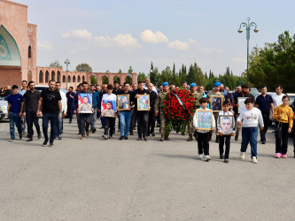 Antiterror əməliyyatlarında şəhid olmuş Həsənov Həsən Zabit  oğlunun şəhadətinin ildönümü münasibətilə anım mərasimi keçirilib