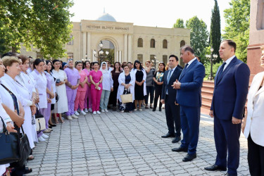 Samux rayonunda “17 İyun - Səhiyyə İşçilərinin Peşə Bayramı Günü” münasibətilə tədbir keçirilib