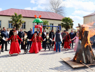 Samuxda Novruz bayramı münasibətilə ümumrayon tədbiri keçirilib.