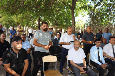 Samux Rayon İcra Hakimiyyətinin başçısı Qaraarx qəsəbəsində vətəndaşlarla növbəti səyyar görüş keçirib