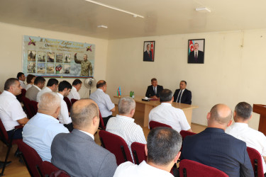 Qovlarsarı kənd sakinləri ilə səyyar görüş keçirilib.