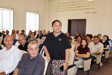 Samux rayonunun Sərkar kənd sakinləri ilə səyyar görüş keçirilib.