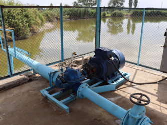 Samux rayonunun Seyidlər kəndində bir aqreqatlı nasos stansiya istifadəyə verilib.