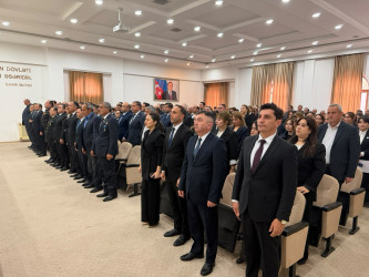 Samux rayonunda Prezident İlham Əliyevin Yeni Azərbaycan Partiyasının VIII Qurultayındakı nitqindən irəli gələn vəzifələrə dair müşavirə keçirilib