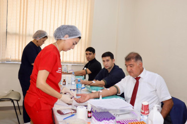 Samux rayonunda “Talassemiyasız həyat naminə” proqram layihəsi çərçivəsində qanvermə aksiyası keçirilib.