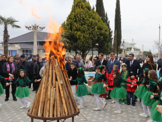 Samuxda Novruz bayramı münasibəti ilə ümumrayon şənliyi keçirilib