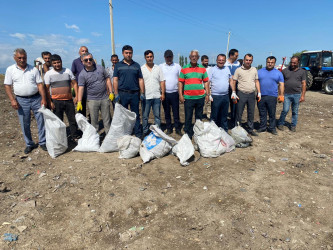 "Yaşıl dünya naminə həmrəylik ili" çərçivəsində Samuxda növbəti dəfə yenidən  təmizlik aksiyası keçirilib