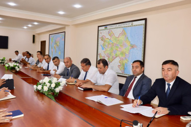 Samuxda kənd təsərrüfatının inkişafına dair 2026-2030-cu illəri əhatə edən İş Planının hazırlanması ilə bağlı müşavirə keçirilib
