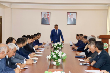 Samux rayonunda payız-qış mövsümünə hazırlığın vəziyyəti müzakirə olunub