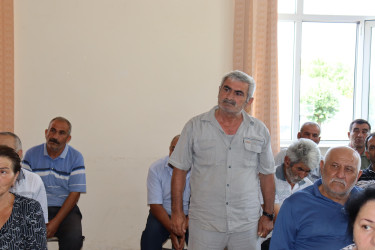 Samuxda Qarabağlar kənd sakinləri ilə növbəti səyyar görüş keçirilib.