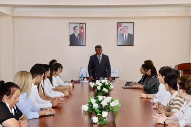 Samux rayonunda ali məktəblərə yüksək balla daxil olan tələbələrlə görüş keçirilib