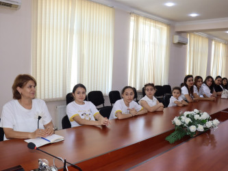 Samuxda yeni tədris ilinin başlanması münasibətilə şəhid övladları ilə görüş keçirilib
