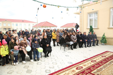 Samux rayonunda yeni uşaq bağçasının açılışı olub