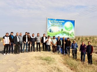 "Yaşıl dünya naminə həmrəylik ili" çərçivəsində növbəti təmizlik aksiyası keçirilib.