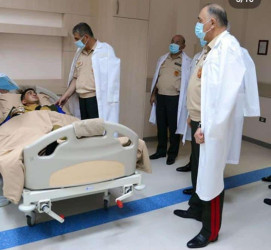 Müdafiə naziri general-polkovnik Zakir Həsənov Samux rayonundan olan  yaralı hərbi qulluqçularla Azərbaycan Silahlı Qüvvələrinin Baş Klinik Hospitalında görüşdü.