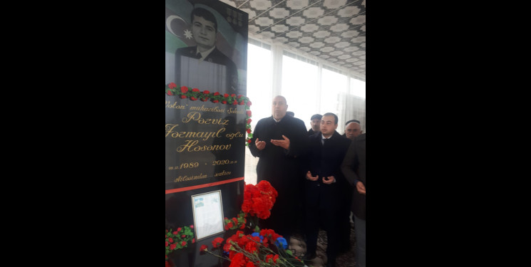 Vətən müharibəsi şəhidi Həsənov Pərviz Fərmayıl oğlunun şəhadətinin üçüncü ildönümü mərasimi keçirilib