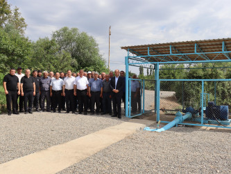 Samux rayonunun Seyidlər kəndində bir aqreqatlı nasos stansiya istifadəyə verilib.