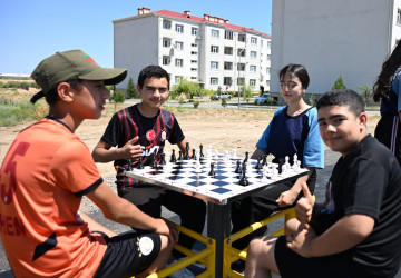 Samuxda “Sağlam məhəllə” layihəsi çərçivəsində yeni İdman zonasının açılışı keçirilib